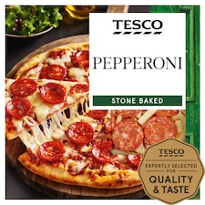 Tesco Stonebaked Pepperoni Pizza 277G