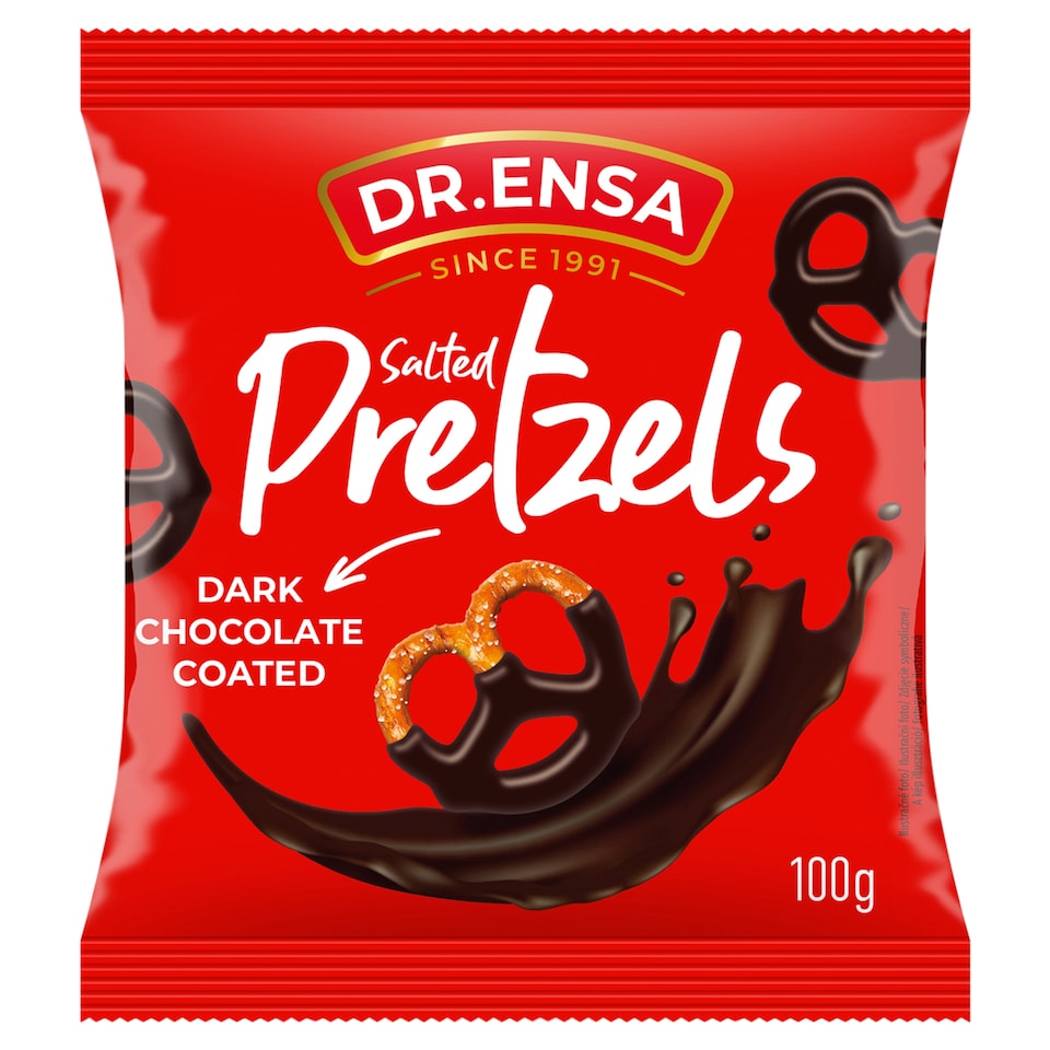 Dr. Ensa Salty Pretzel in Dark Chocolate 100g