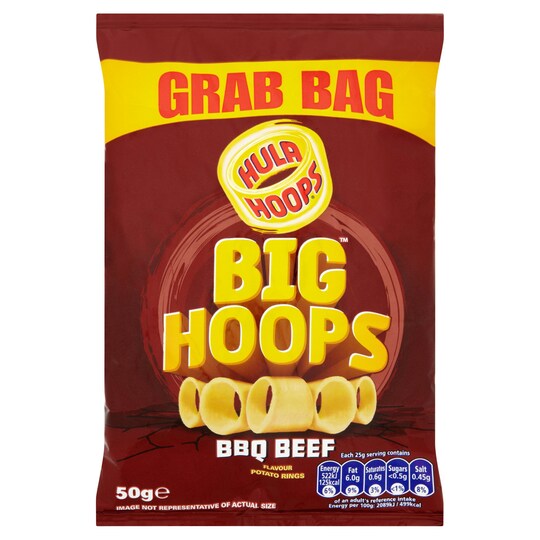 image 1 of Hula Hoops Bbq Grab Bag 50G