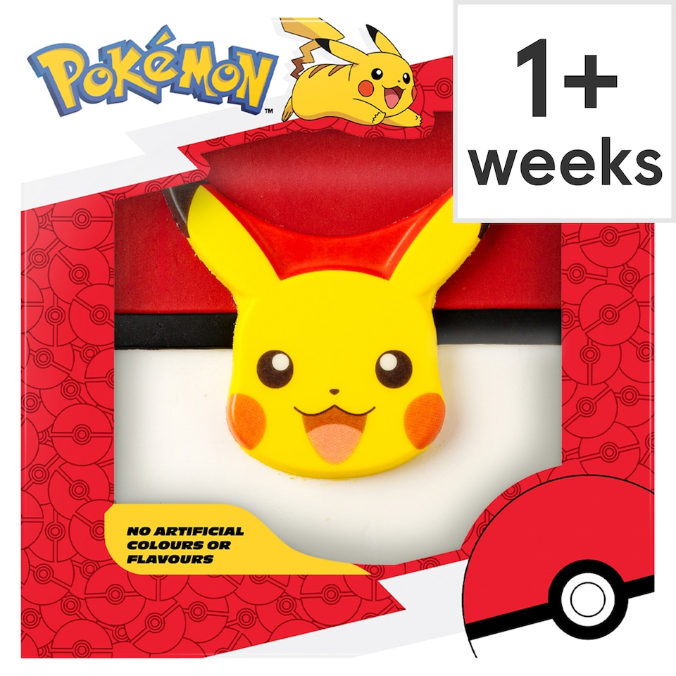 Pokemon Pikachu Celebration Party Cake - Raspberry and Vanilla