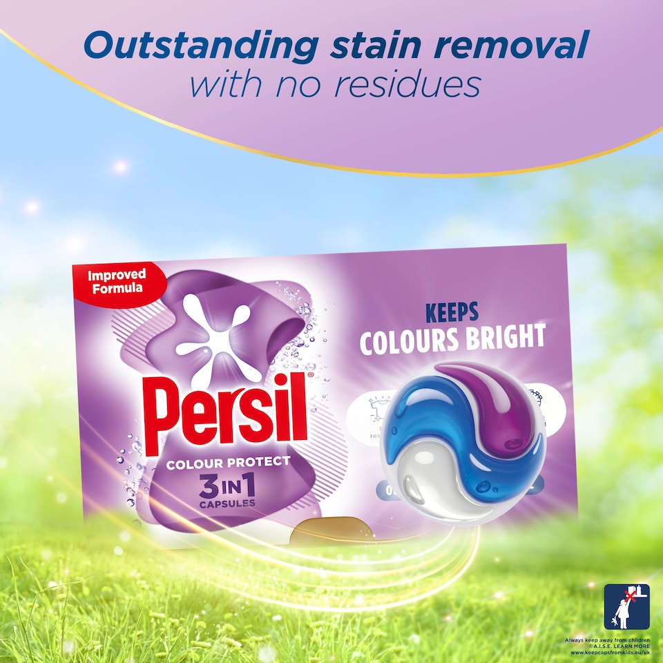 image 1 of Persil 3 in 1 Colour Protect Laundry Detergent Capsules 15 Washes 316.5g