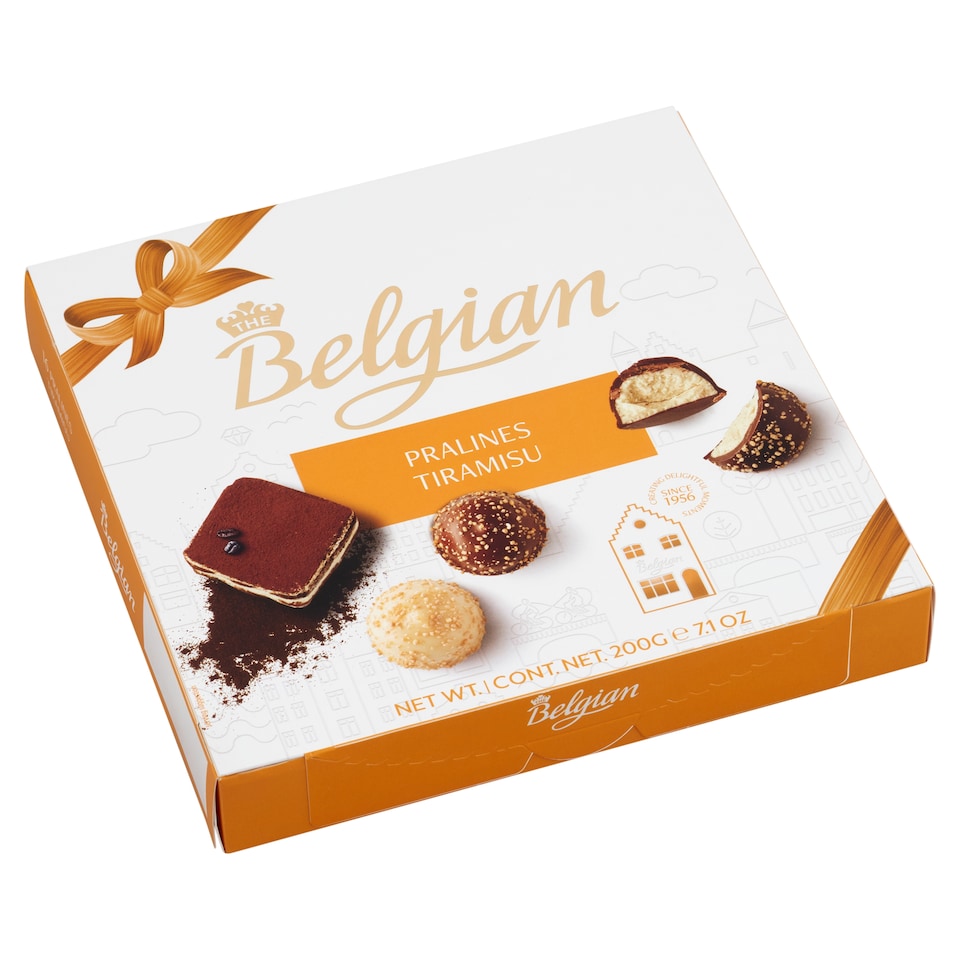The Belgian Tiramisu Flavoured Belgian Chocolate Bonbons 200 g