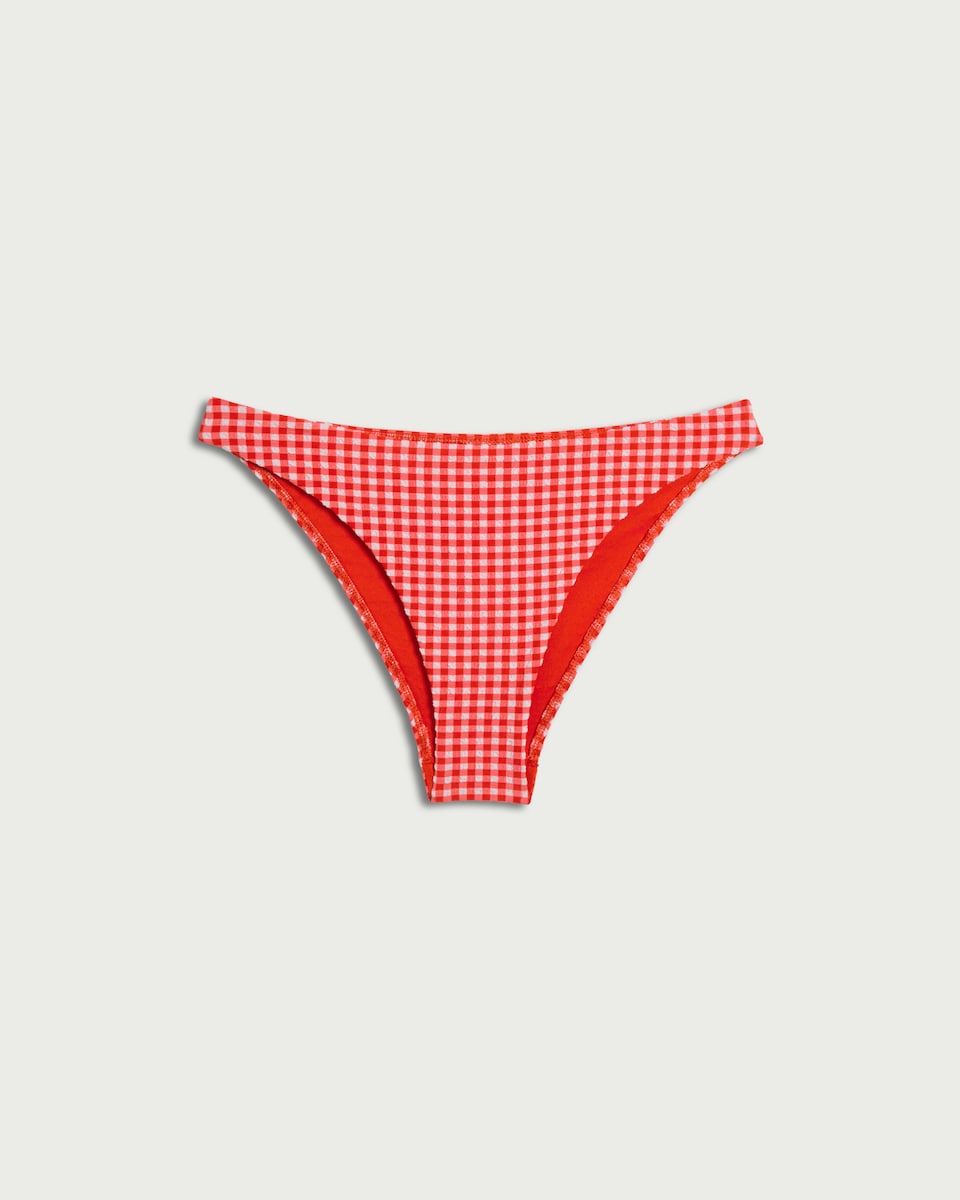 image 1 of OH ME OH MY Gingham Bikini Bottoms in Red