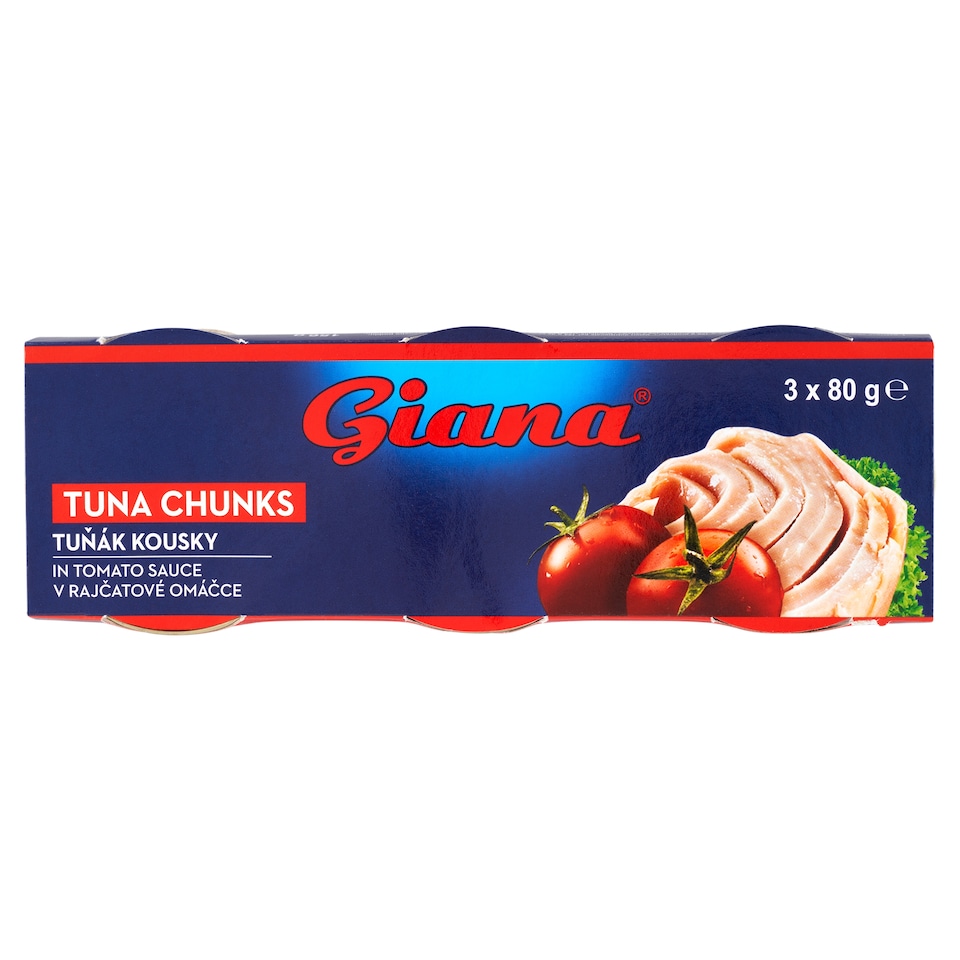 Obrázek 1 pro produkt Giana Tuňák kousky v rajčatové omáčce З x 80g (240g)