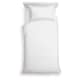 image 1 of Tesco White 100% Cotton Oxford Edge Duvet Single