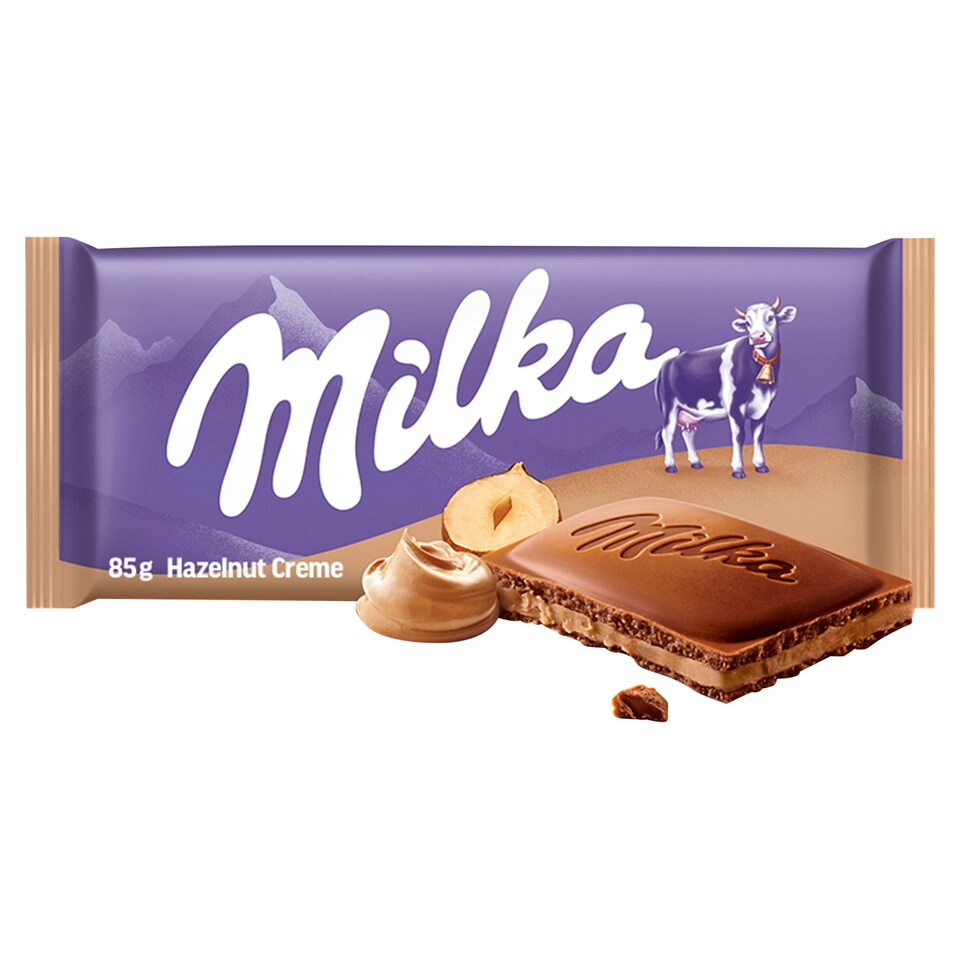 image 1 of Milka Hazelnut Créme Milk Chocolate 85 g