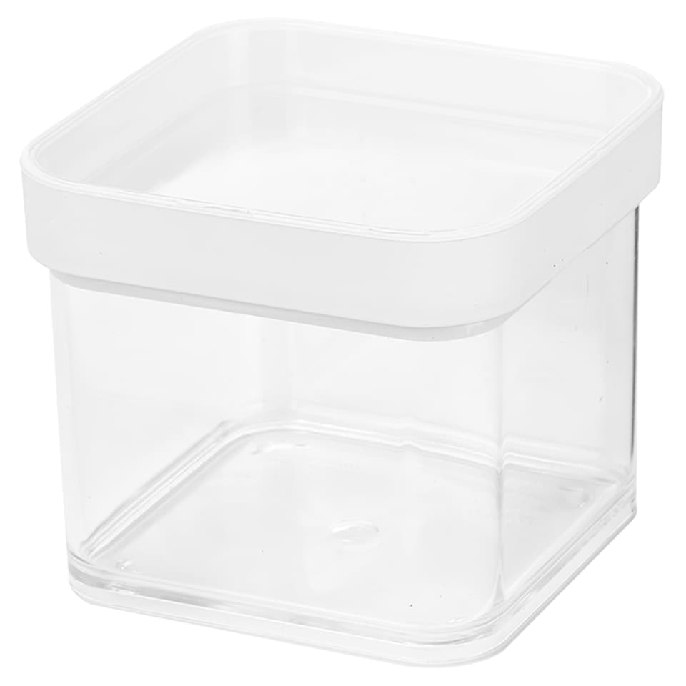 Tesco Push Top Food Storage White 0.5L