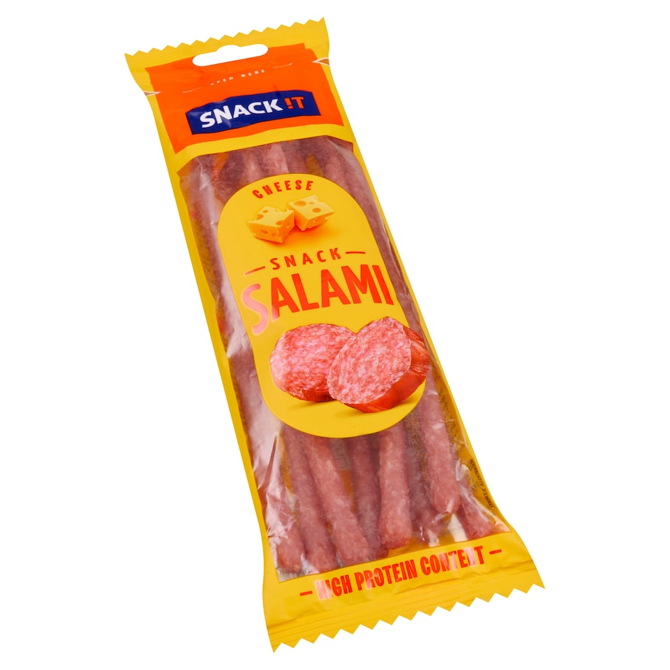 image 1 of Snack !t Salami Snack Cheese 80g