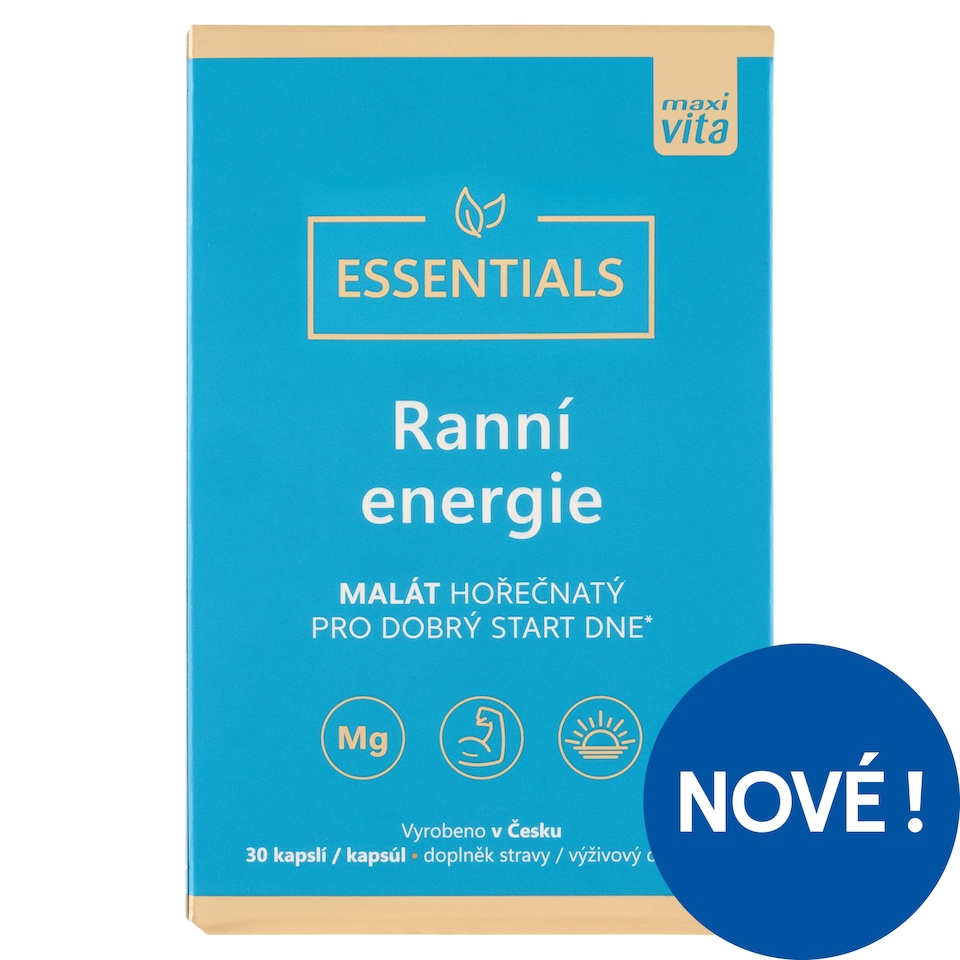 Obrázek 1 pro produkt Maxi Vita Essentials Ranní energie doplněk stravy 30 kapslí 23,1g