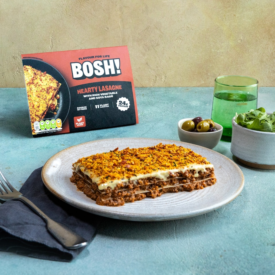 image 1 of BOSH! Hearty Veg Lasagne with Rich Vegetable & Soya Ragu 400g