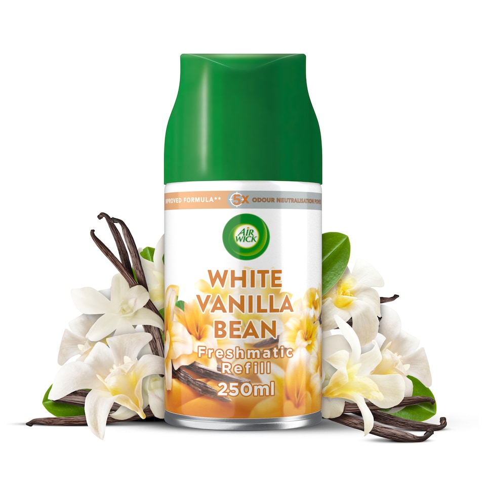 image 1 of Air Wick Freshmatic Refill White Vanilla Bean Air Freshener 250ml