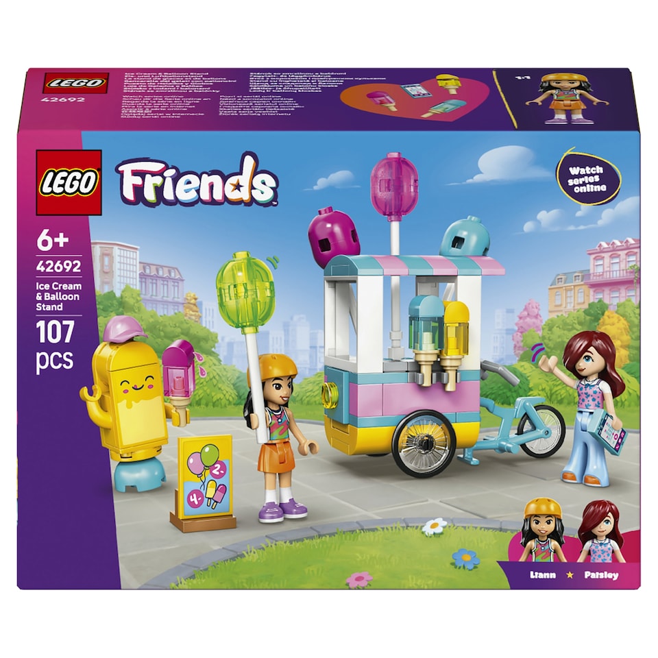 Obrázek 1 pro produkt LEGO Friends 42692 Stánek se zmrzlinou a balónky