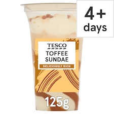 Tesco Toffee Sundae 125g