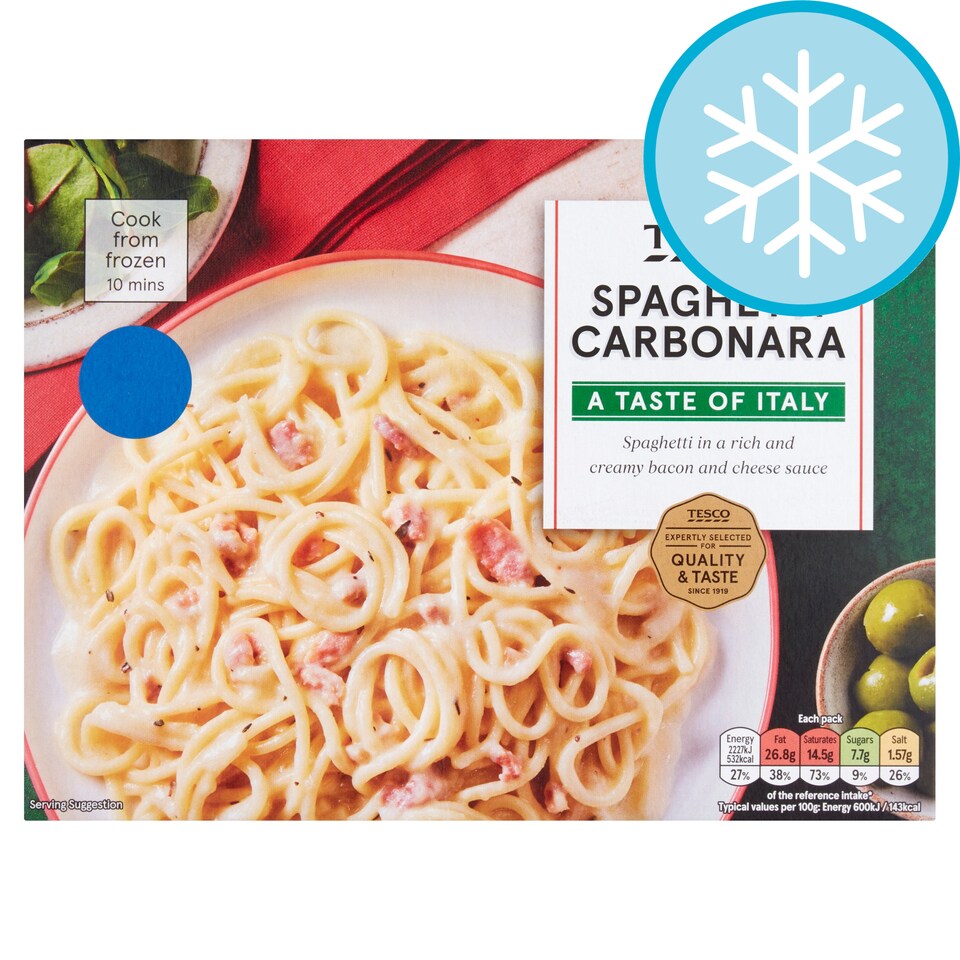 Tesco Spaghetti Carbonara 400g Tesco Groceries