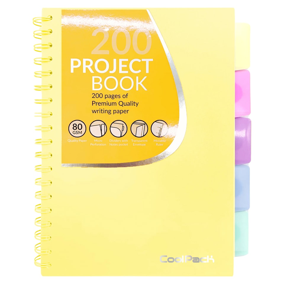 obrázok 1 z CoolPack Pastelový projektový zošit so záložkami B5