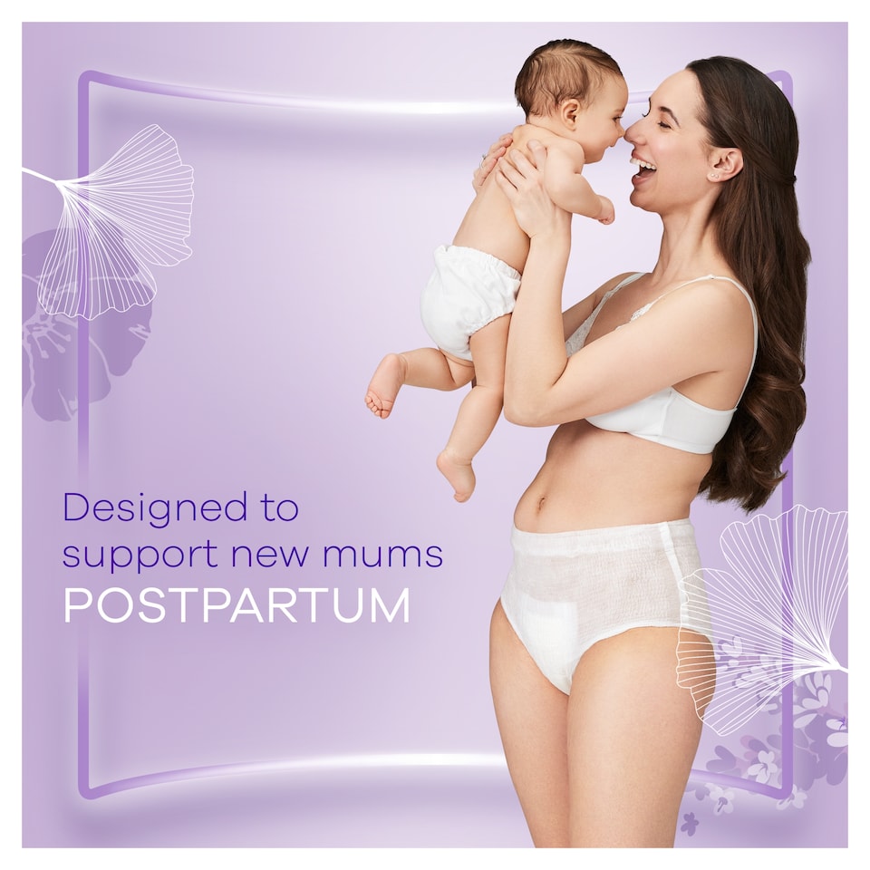 image 1 of Always Discreet Post Partum Pants Medium 9ct