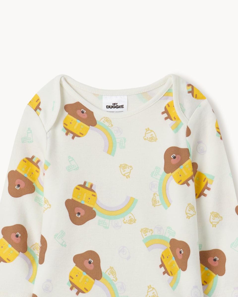 image 1 of Hey Duggee 2-Pack Pure Cotton Pyjama Sets in White