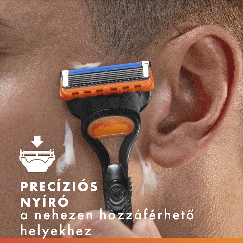 Gillette Fusion5 Borotvabetétek Férfi Borotvához, 4 Borotvabetétek, 5 Penge, Precíziós Nyíró 1. kép