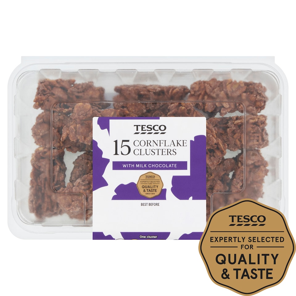 image 1 of Tesco 15 Chocolate Cornflake Clusters