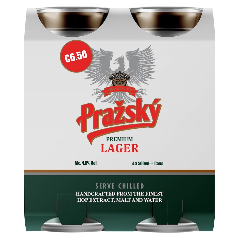 Prazsky Premium Lager 4 x 500ml