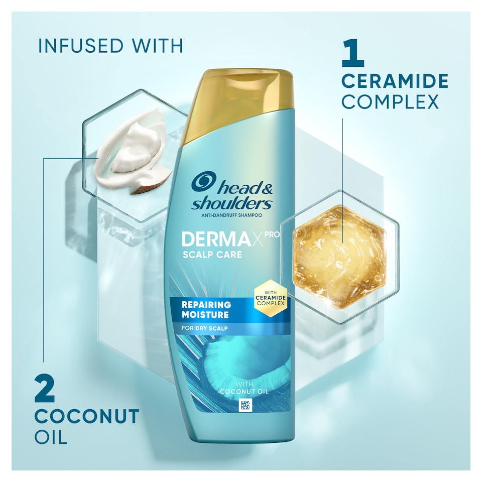 image 1 of Head & Shoulders DermaX Pro Shampoo Hydration Anti Dandruff 300Ml