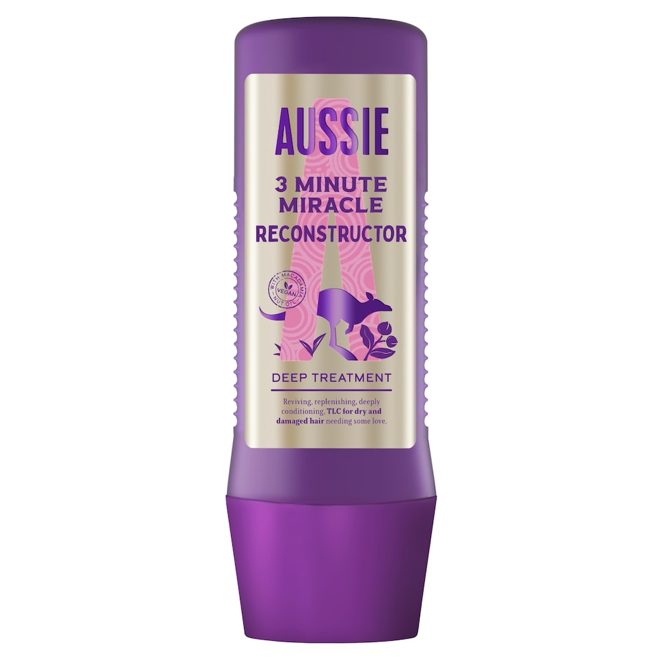 image 1 of Aussie 3 Minute Miracle Reconstructor Hair Treatment 225Ml