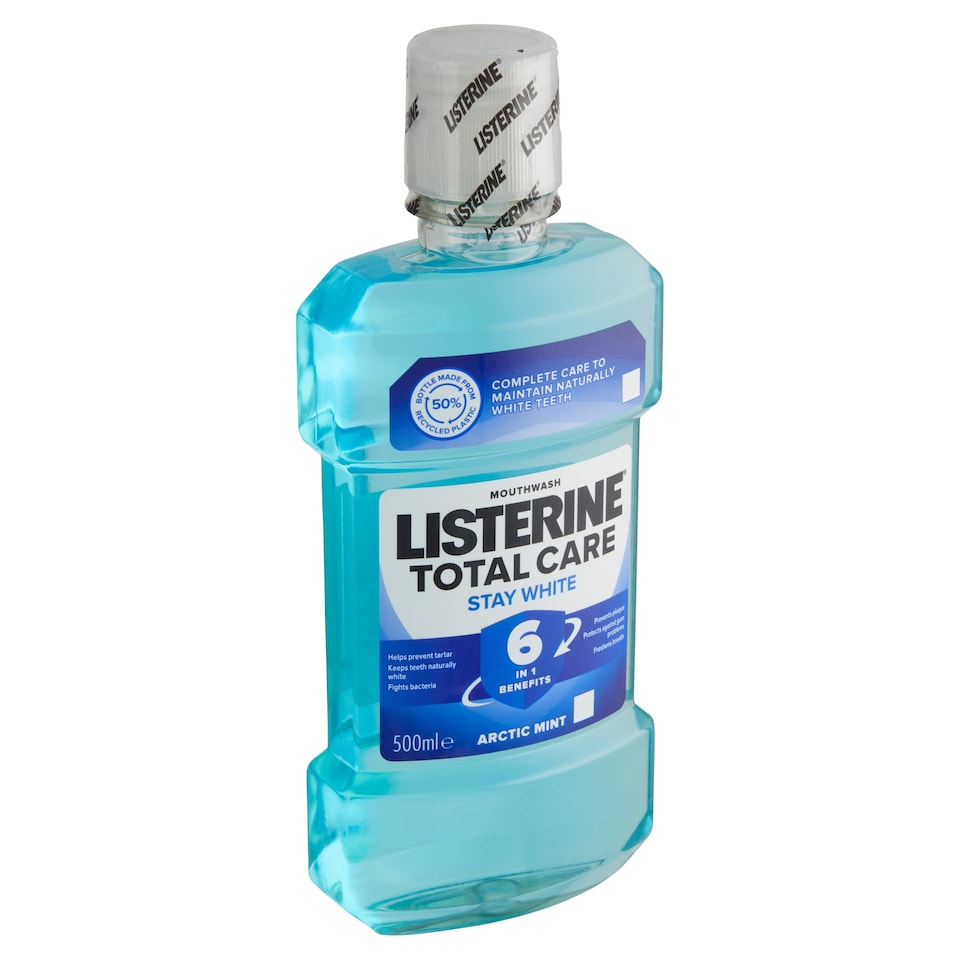 Listerine Total Care Stay White ústní voda 500ml