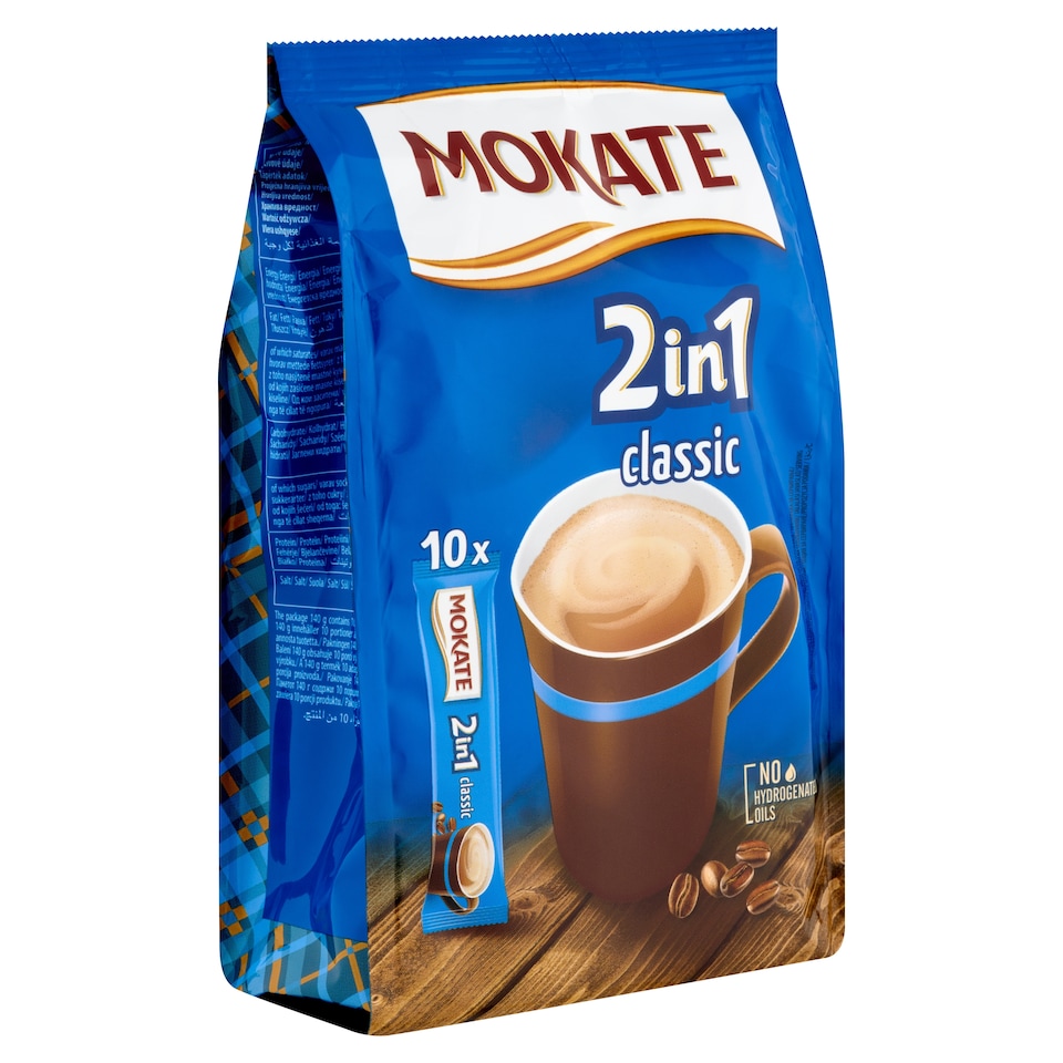 Mokate 2in1 Classic azonnal oldódó kávéspecialitás 10 x 14 g (140 g)  1. kép