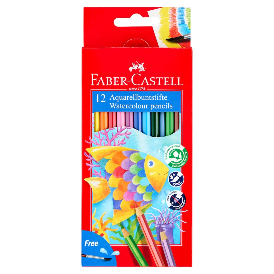 Faber-Castell Aquarell Colour Pencil 12 pcs