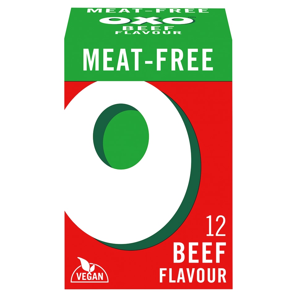 image 1 of Oxo 12 Meat Free Stock Cubes Beef Flavour 71G