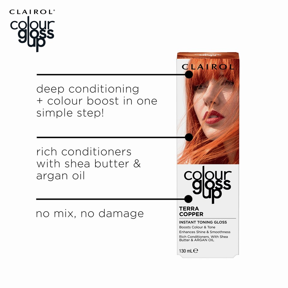 image 1 of Clairol Colour Toning Gloss Terra Copper 130Ml