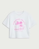 image 4 of F&F Girls Pure Cotton Paradise Awaits T-Shirt in White