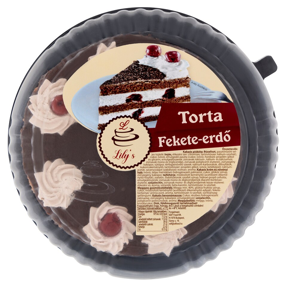 Lily's fekete-erdő torta 