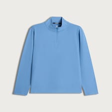 F&F Active EVERYHOUR Regular Fit Half Zip Long Sleeved Top in Blue