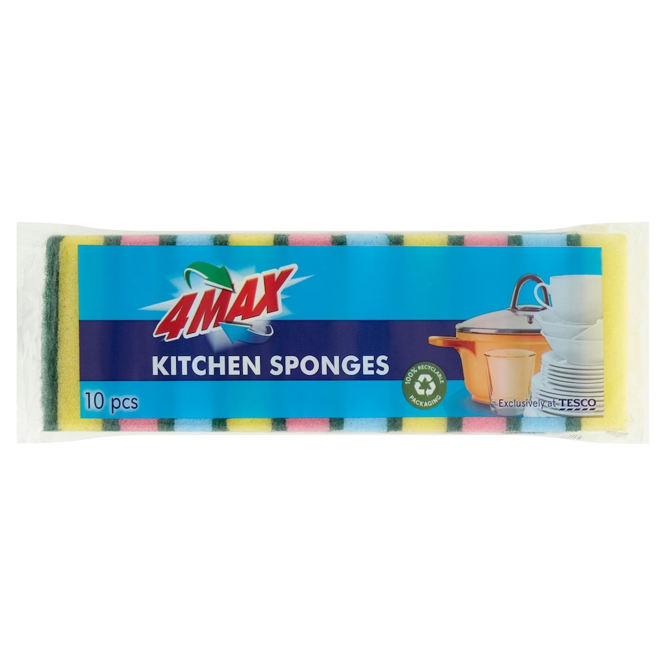 Tesco Kitchen Sponges 10 pcs