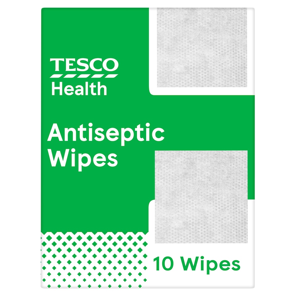 Tesco Health Antiseptic Wipes 10s
