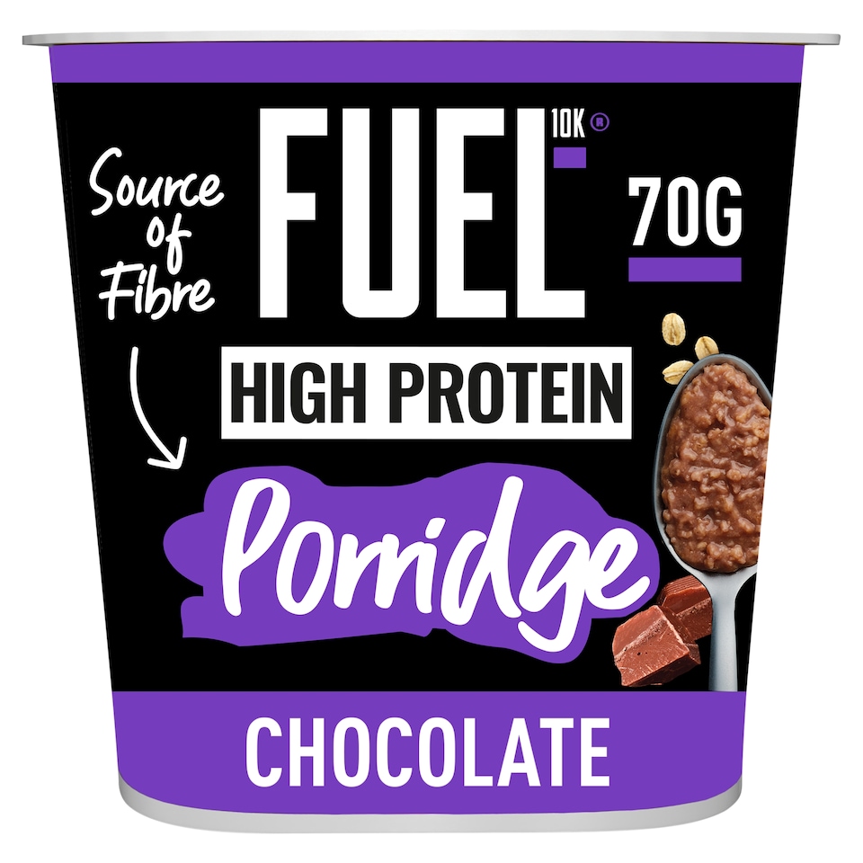 image 1 of FUEL10K High Protein Chocolate Porridge Oat Cereal Pot 70g