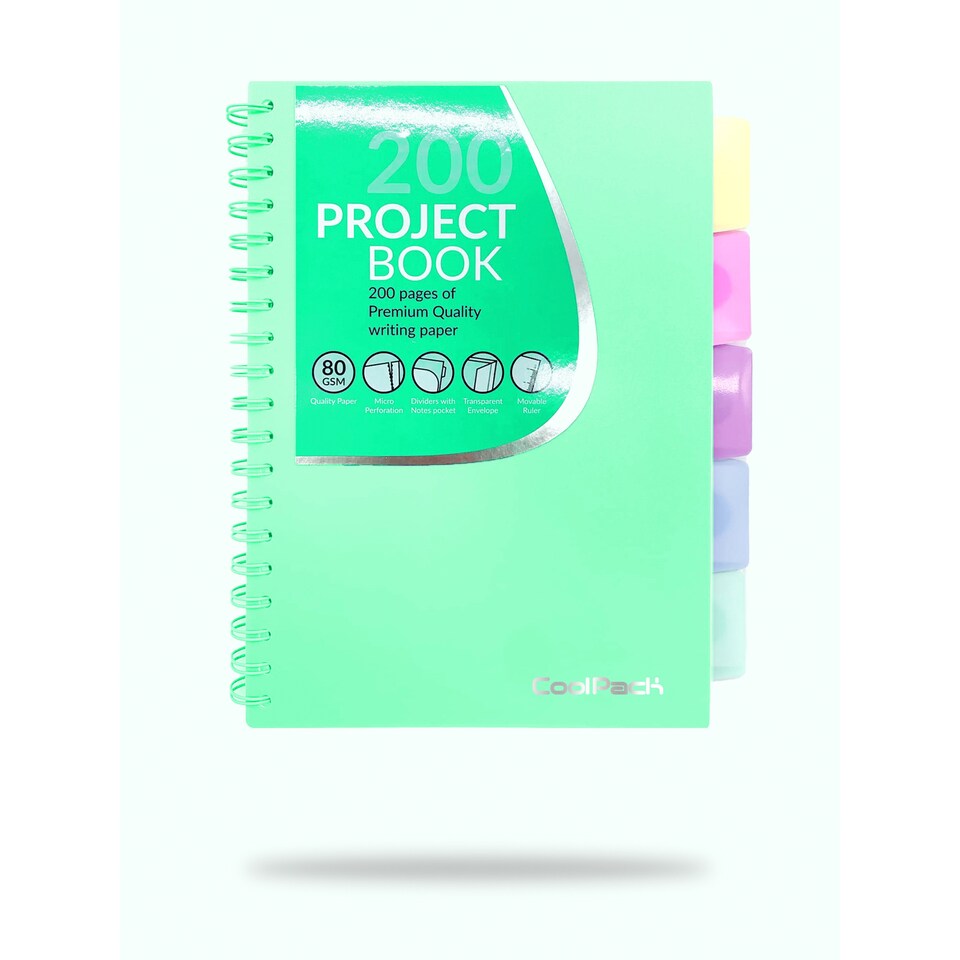 obrázok 1 z CoolPack Pastelový projektový zošit so záložkami B5