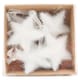 image 1 of Tesco Fluffy Star Hanging Decorations 6 Pack