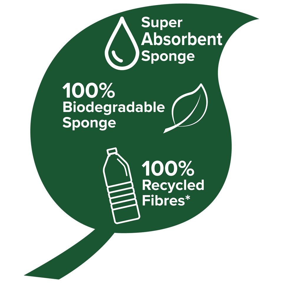 image 1 of Spontex Unwrapped Sponge Scourer