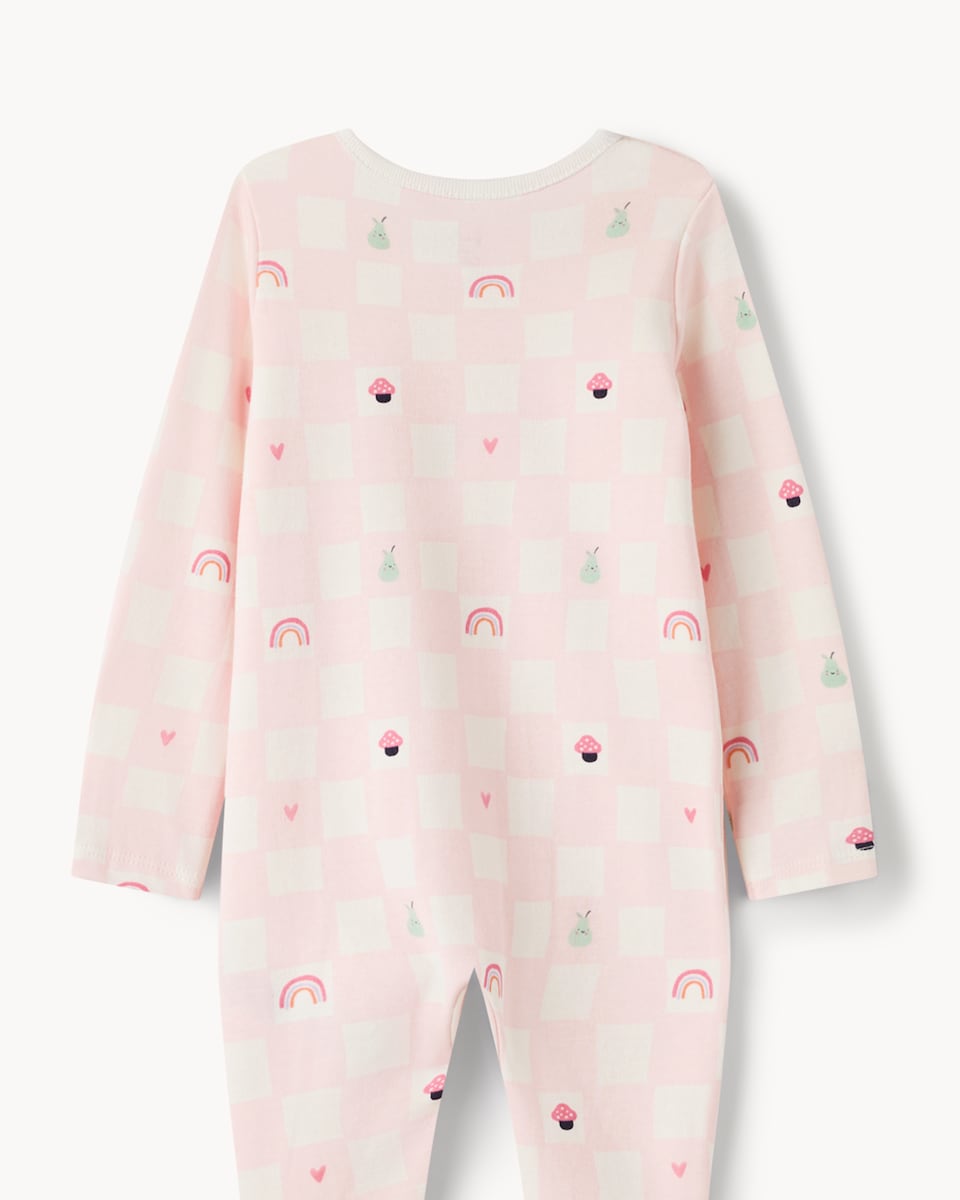 image 1 of F&F Baby 5-Pack Pure Cotton Printed Sleepsuits in Multi