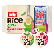 Muller Rice Low Fat Dessert - Apple & Raspberry 6 x 170g