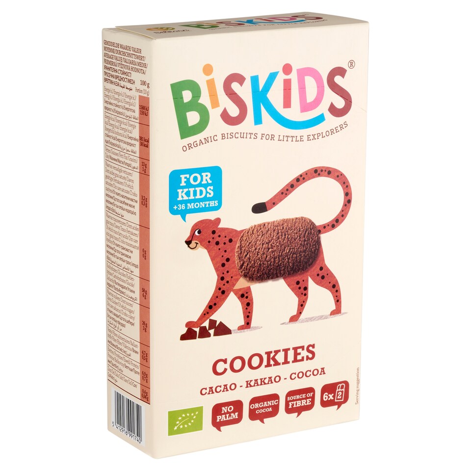 Biskids csokiskeksz gyerekeknek 36 hónapos kortól 120 g  1. kép