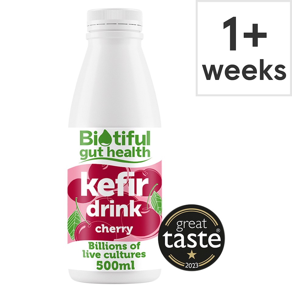 image 1 of Biotiful Gut Health Kefir Milk Drink Cherry 500ml