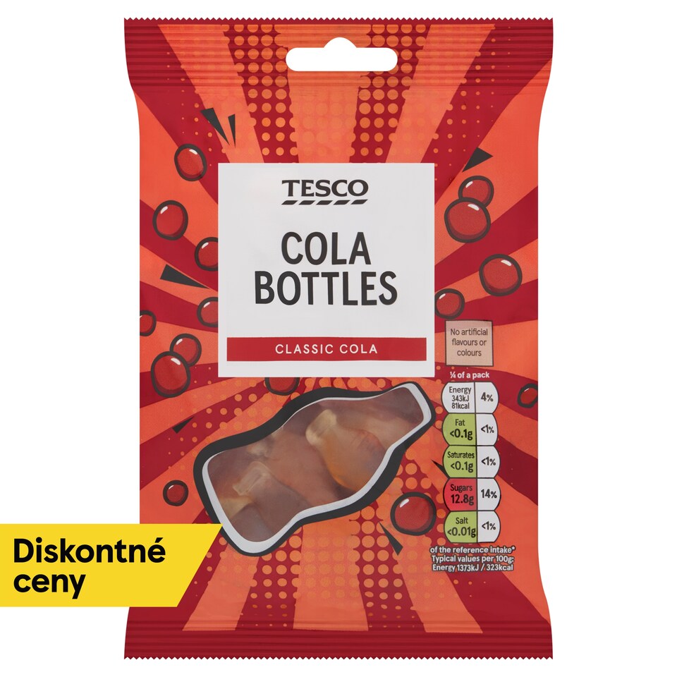 obrázok 1 z Tesco Želé cukríky s kolovou príchuťou 100 g