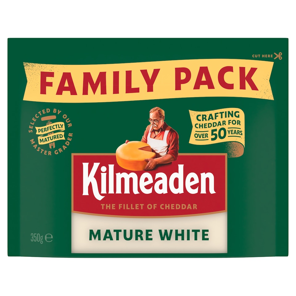 Kilmeaden Mature White Cheddar Block 350G