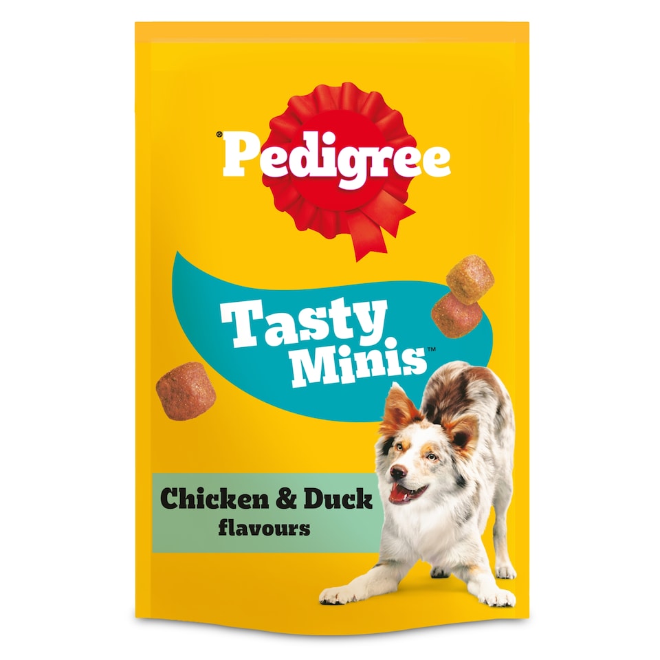 image 1 of Pedigree Tasty Minis Adult Dog Treat Cubes Chicken & Duck 130g