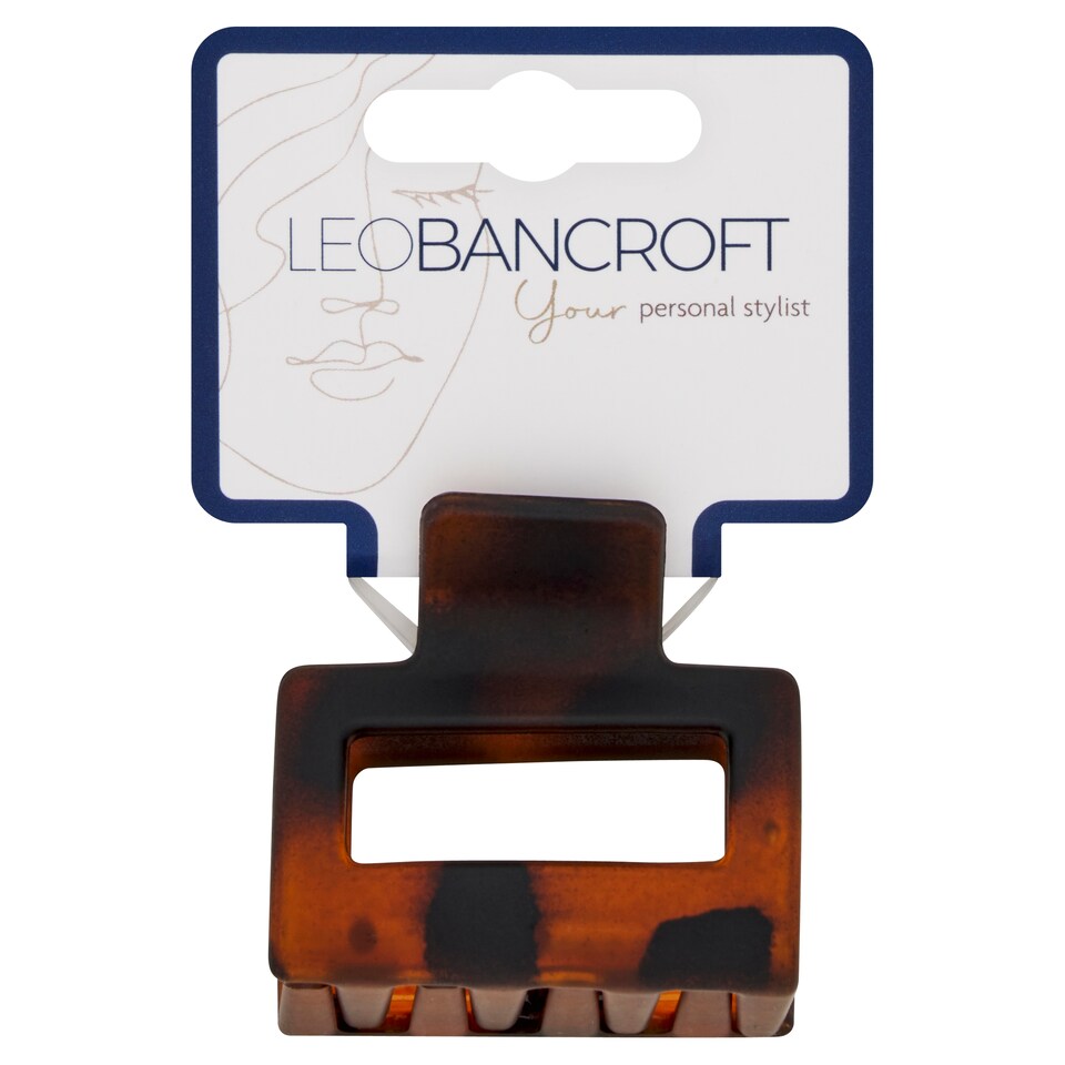 Leo Bancroft Small Square Claw Clip Tort
