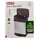 Obrázek 1 pro produkt Curver Deco Duo odpadkový koš 39 x 33 x 51 cm 10 l + 18 l