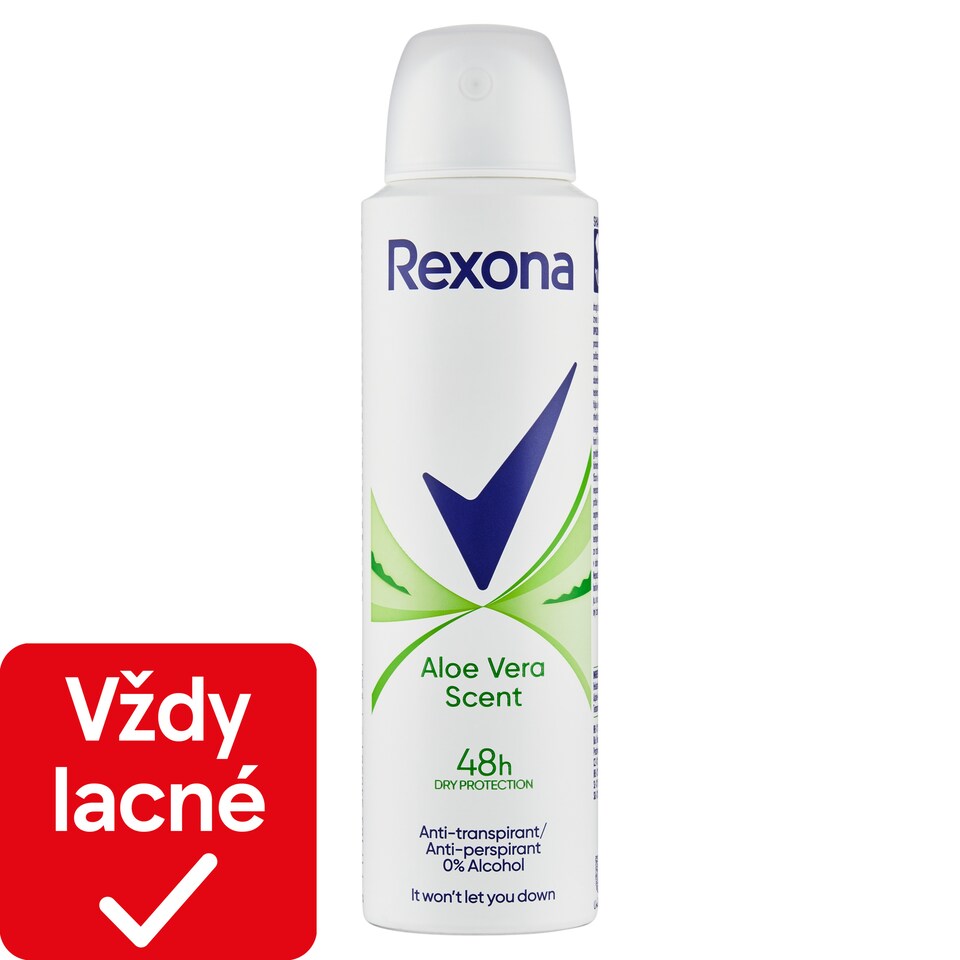obrázok 1 z Rexona Aloe Vera Antiperspirant sprej 150 ml